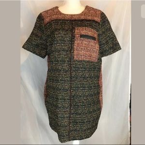 Essentiel Antwerp Tweed Structured Shift Dress 44
